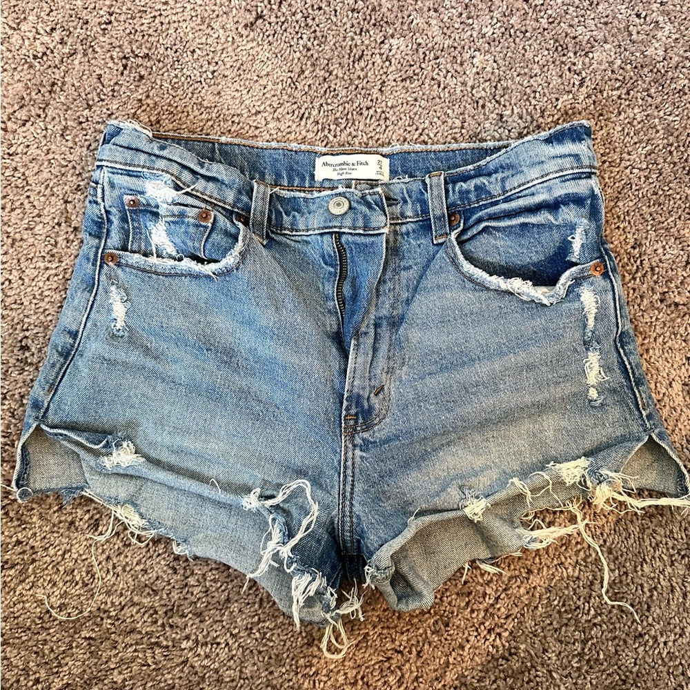 A&F High Rise Mom Shorts